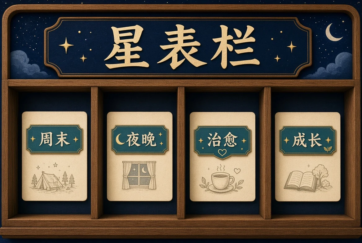 星表栏观看清单